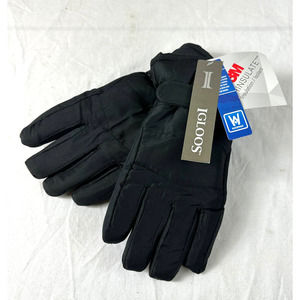 Igloos Waterproof Insulated Winter Snow Gloves Women's Large NWT Black